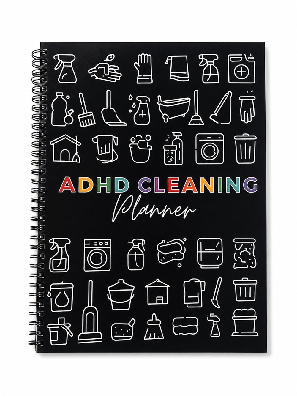 ADHD Cleaning Planner Weekly Daily Home Organization Journal Workbook